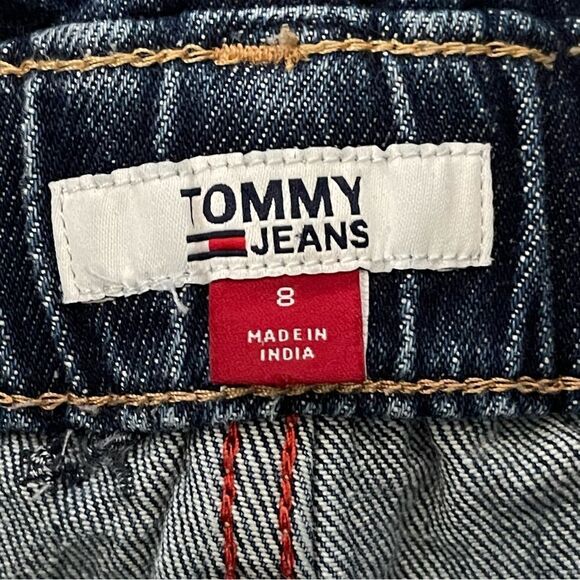 Tommy Hilfiger Paperbag High Rise Jean Size 8 Logo - Picture 9 of 11